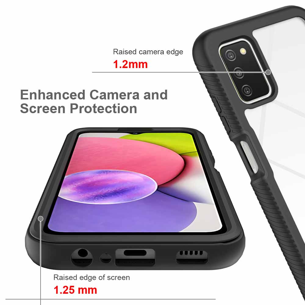 HX-SS21-A03SIND | Samsung Galaxy A03s SM-A037 (India Ver. / 164mm Ver.) Case | Protection Military Grade w/ KEY Mount & Carabiner -Black - Image 9