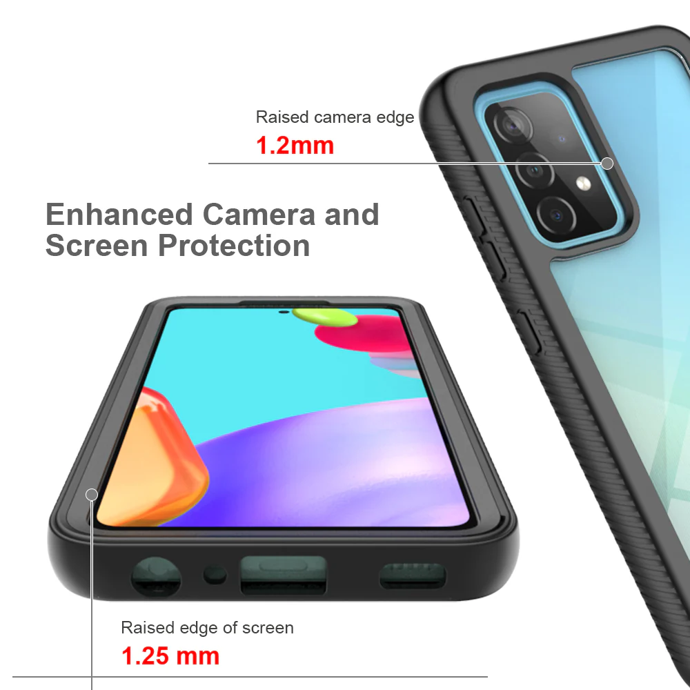 HX-SS21-A525G | Samsung Galaxy A52 5G / 4G / A52S 5G Case | Protection Military Grade w/ KEY Mount & Carabiner -Black - Image 10