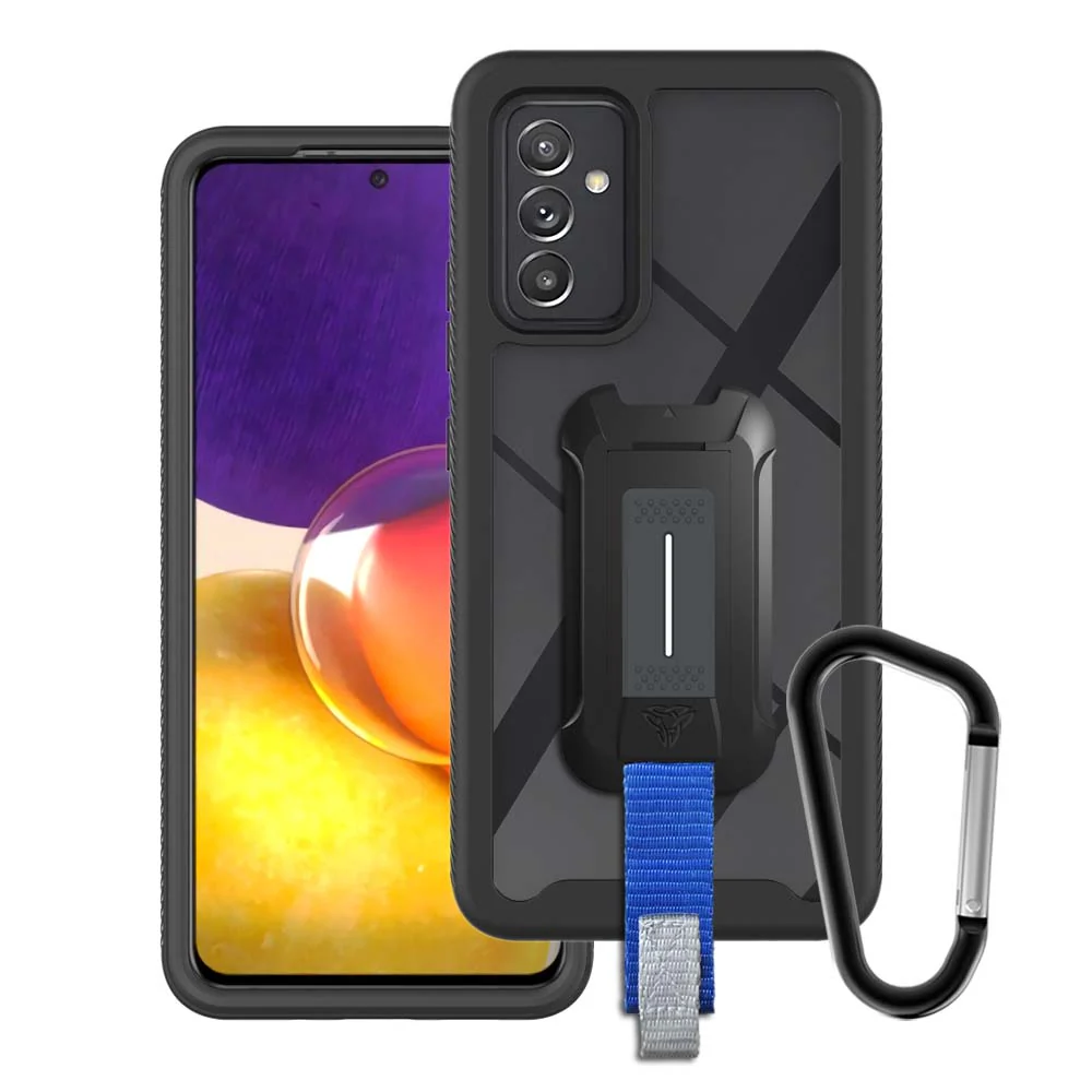 HX-SS21-A825G | Samsung Galaxy A82 5G Case | Protection Military Grade w/ KEY Mount & Carabiner -Black