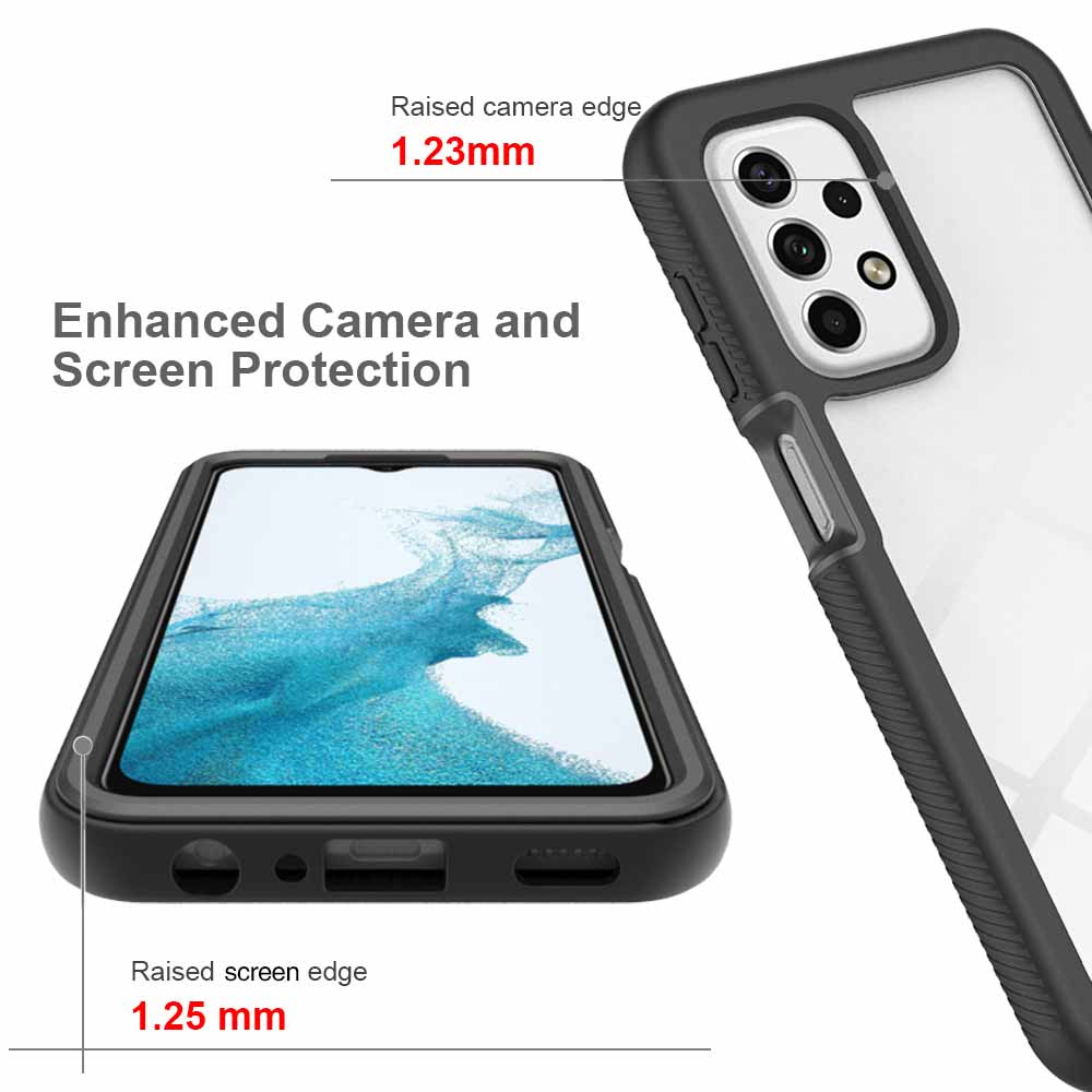HX-SS22-A235G | Samsung Galaxy A23 5G SM-A236 Case | Protection Military Grade w/ KEY Mount & Carabiner - Black - Image 8