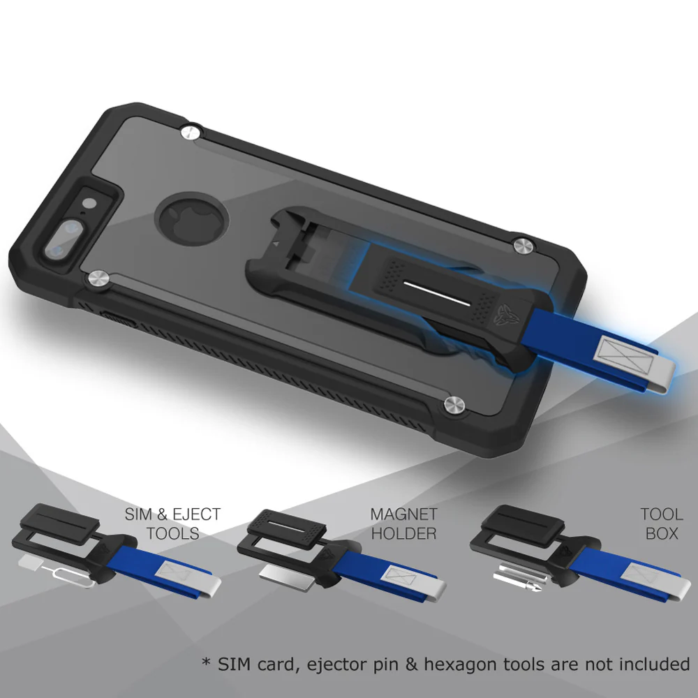 HX-SS22-A535G | Samsung Galaxy A53 5G SM-A536 Case | Protection Military Grade w/ KEY Mount & Carabiner - Black - Image 11