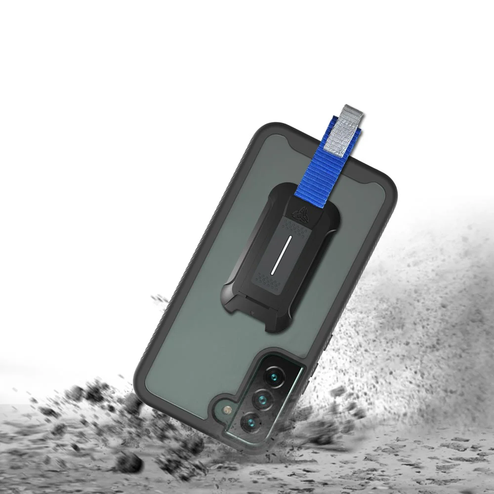 HX-SS22-S22P | Samsung Galaxy S22 Plus 5G SM-S906 Case | Protection Military Grade w/ KEY Mount & Carabiner -Black - Image 7