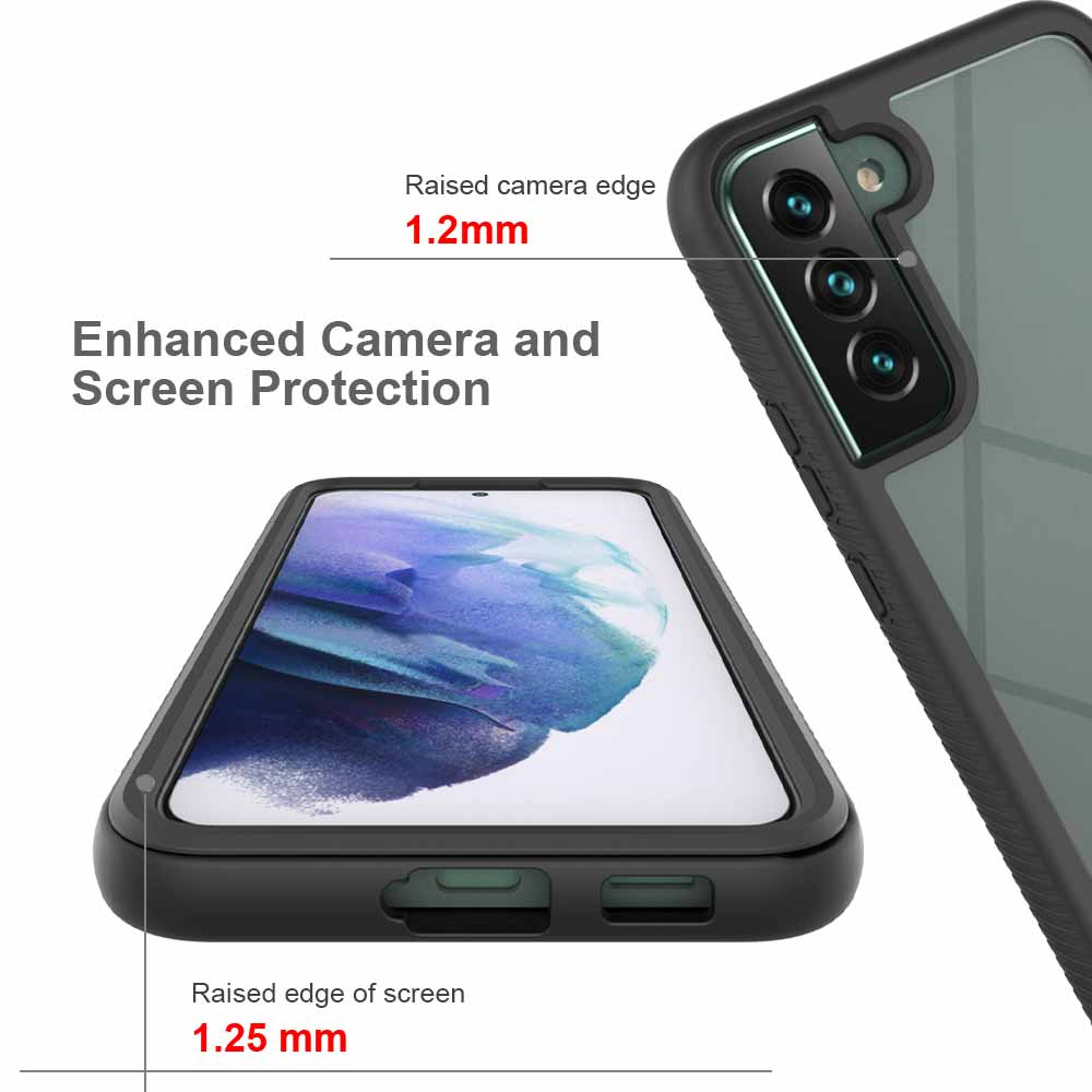 HX-SS22-S22P | Samsung Galaxy S22 Plus 5G SM-S906 Case | Protection Military Grade w/ KEY Mount & Carabiner -Black - Image 9