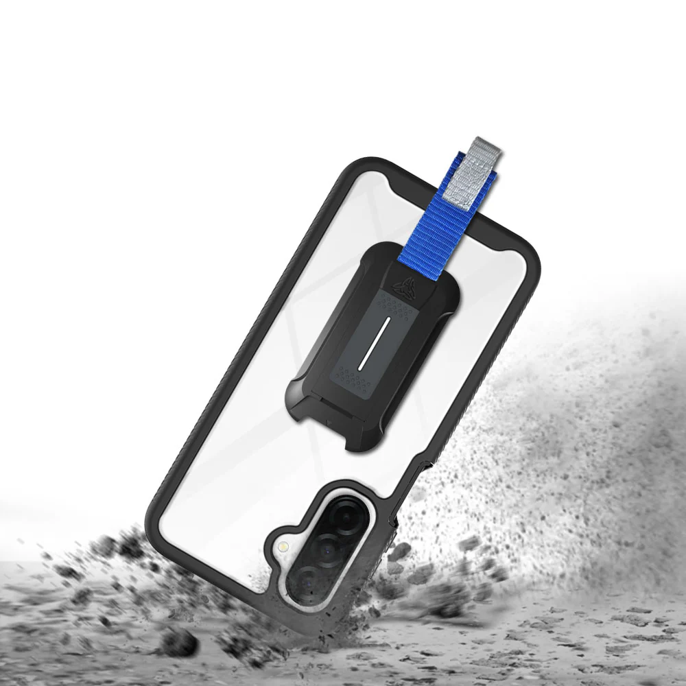 HX-SS24-A165G | Samsung Galaxy A26 5G SM-A266 Case | Protection Military Grade w/ KEY Mount & Carabiner - Black - Image 9