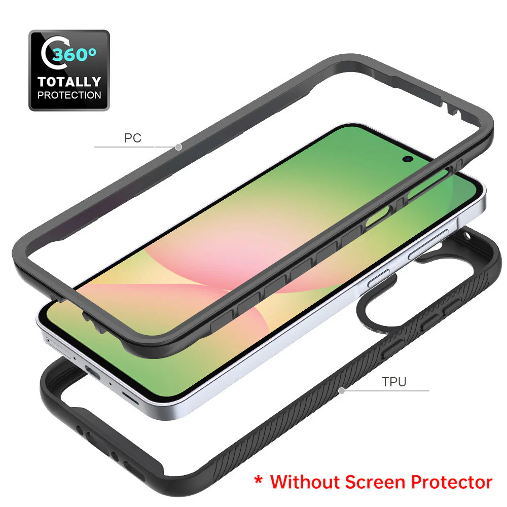 HX-SS25-A365G | Samsung Galaxy A56 5G SM-A566 Case | Protection Military Grade w/ KEY Mount & Carabiner - Black - Image 8