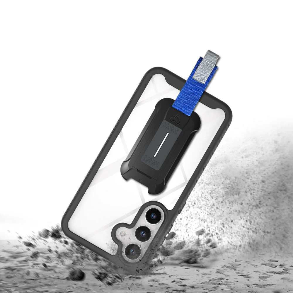 HX-SS25-S25 | Samsung Galaxy S25 SM-S931 Case | Protection Military Grade w/ KEY Mount & Carabiner - Black - Image 9