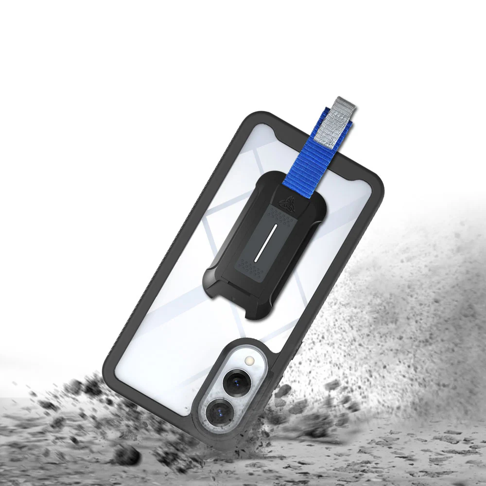 HX-SS25-S25E | Samsung Galaxy S25 Edge SM-S937 Case | Protection Military Grade w/ KEY Mount & Carabiner - Black - Image 9