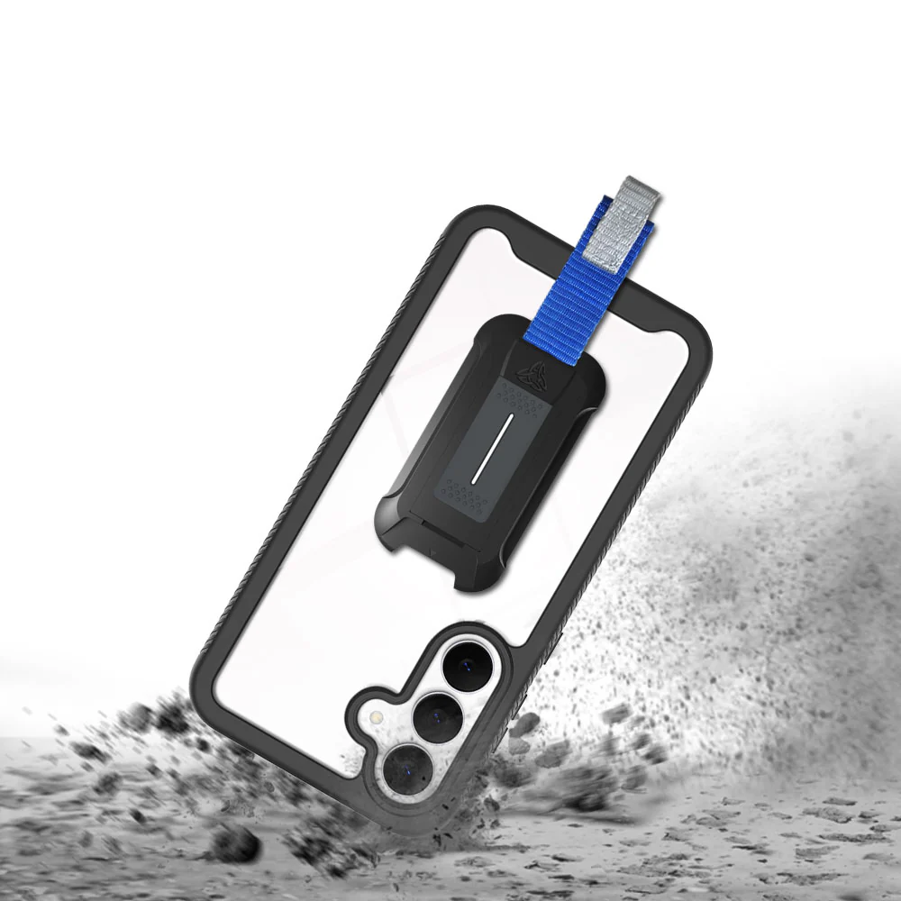 HX-SS25-S25FE | Samsung Galaxy S25 FE SM-S731 Case | Protection Military Grade w/ KEY Mount & Carabiner - Black - Image 9