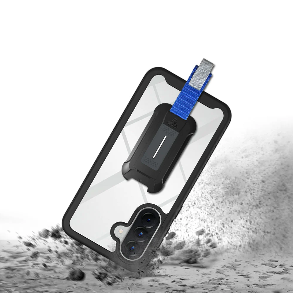 HX-SS26-A575G | Samsung Galaxy A57 5G SM-A576 Case | Protection Military Grade w/ KEY Mount & Carabiner - Black - Image 9