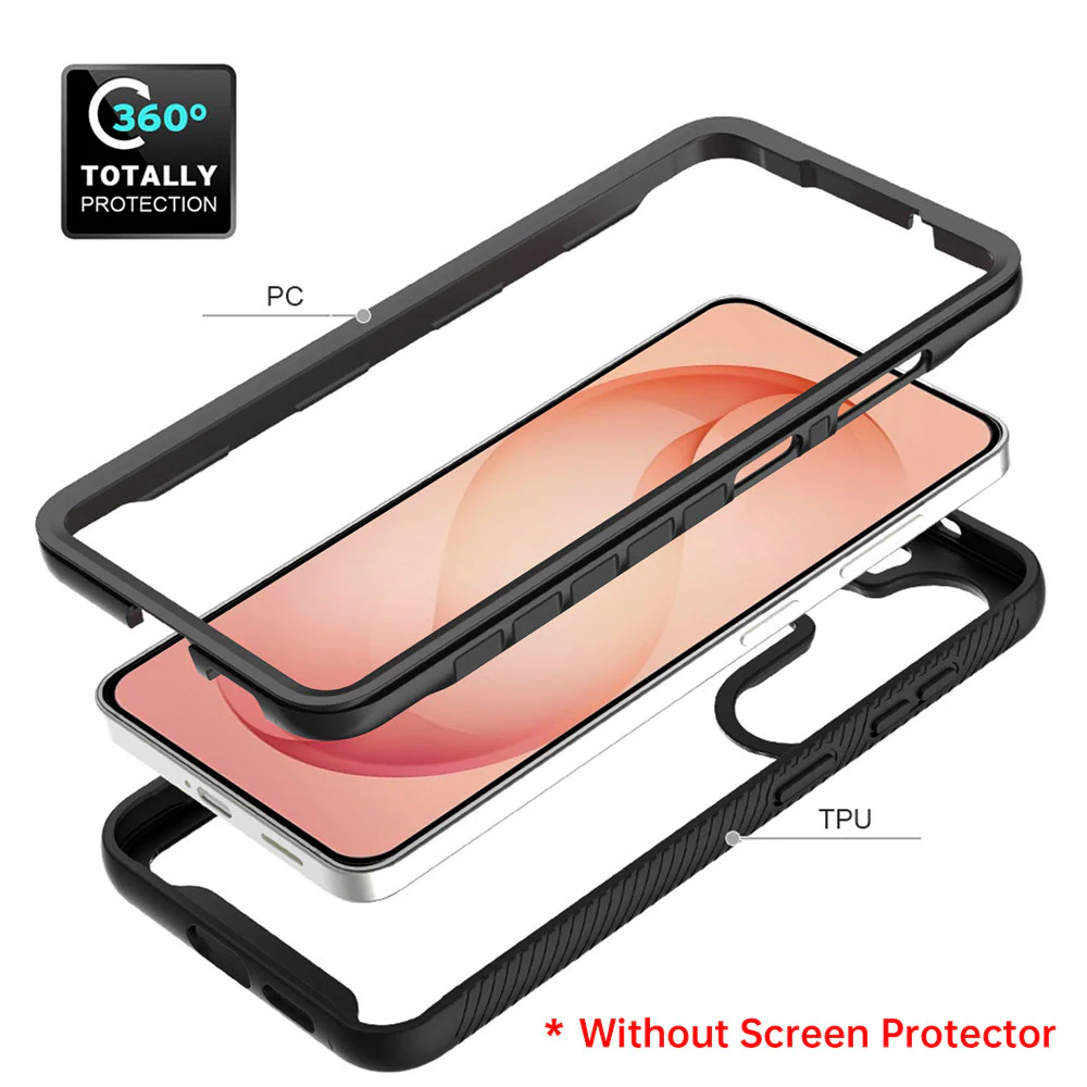 HX-SS26-S26P | Samsung Galaxy S26+ S26 Plus SM-S947 Case | Protection Military Grade w/ KEY Mount & Carabiner - Black - Image 8