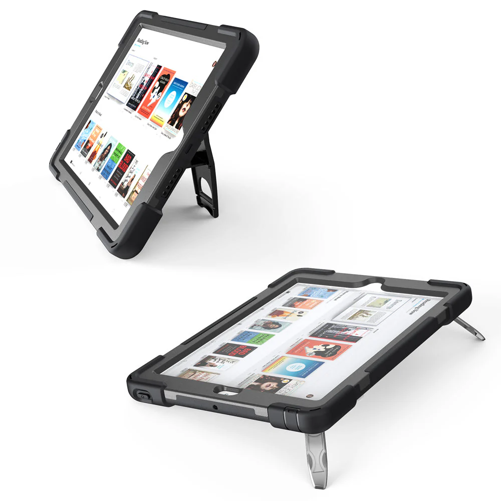 JAN-iPad-N2 | iPad Air 2 | Ultra 3 layers shockproof rugged case with hand strap and kick-stand & pen holder - Image 3