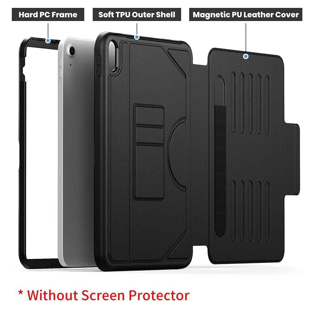 JCV-iPad-N5 | iPad 11-Inch (11th Gen / A16) | Shockproof Full Protective Case with Magnetic Stand & Card Slots - Image 6