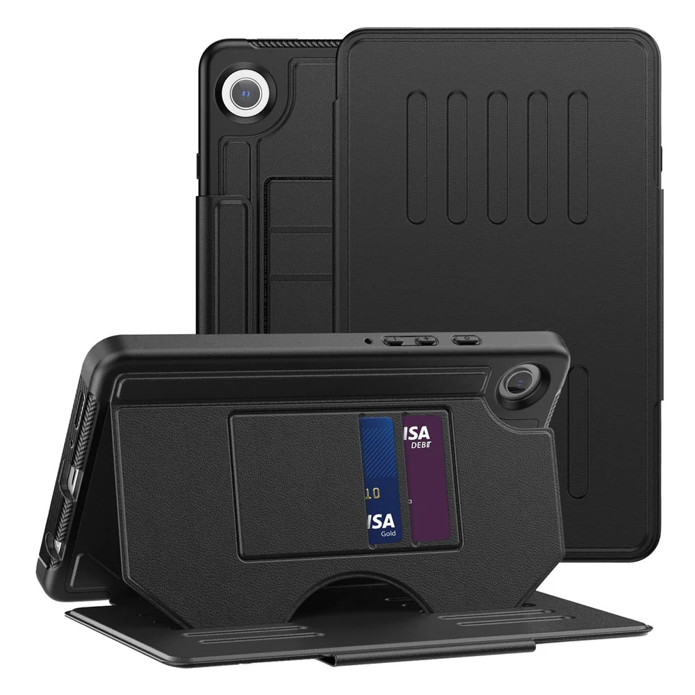 JCV-SS-X110 | Samsung Galaxy Tab A9 ( 8.7" ) SM-X110 / SM-X115 | Shockproof Full Protective Case with Magnetic Stand & Card Slots