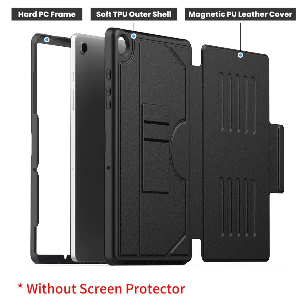 JCV-SS-X230 | Samsung Galaxy Tab A11+ A11 Plus ( 11" ) SM-X230 / SM-X235 / SM-X236 / SM-X238 | Shockproof Full Protective Case with Magnetic Stand & Card Slots - Image 6