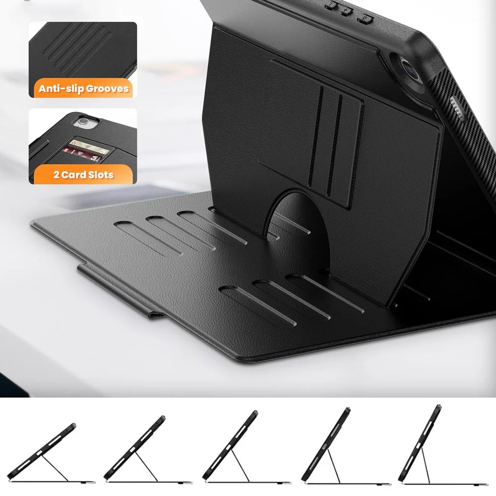 JCV-SS-X230 | Samsung Galaxy Tab A11+ A11 Plus ( 11" ) SM-X230 / SM-X235 / SM-X236 / SM-X238 | Shockproof Full Protective Case with Magnetic Stand & Card Slots - Image 7