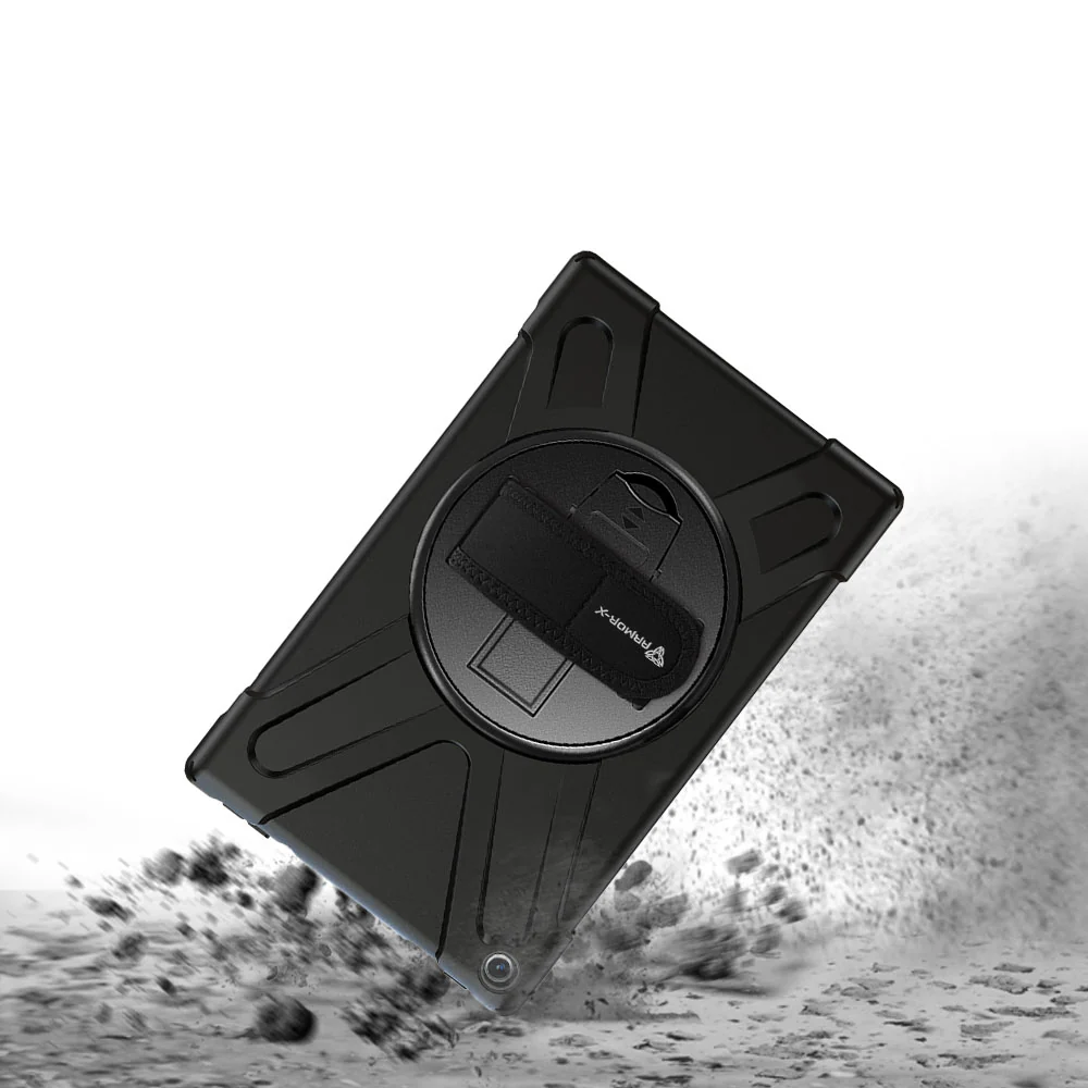 JLN-AZ-FRHD10 | Amazon Fire HD 10 2017 / 2018 / 2019 | Ultra 3 layers shockproof rugged case with hand strap and kick-stand - Image 7