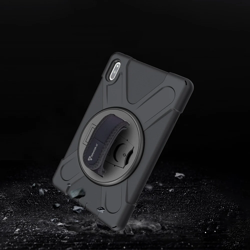 JLN-HW-MTP_BAH3 | Huawei MatePad 10.4 BAH3-W09 / BAH3-AL00 | Ultra 3 layers shockproof rugged case with hand strap and kick-stand - Image 10