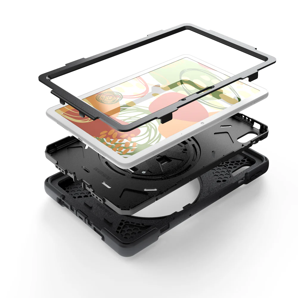 JLN-HW-MTP_BAH3 | Huawei MatePad 10.4 BAH3-W09 / BAH3-AL00 | Ultra 3 layers shockproof rugged case with hand strap and kick-stand - Image 7