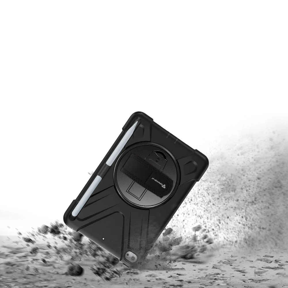 JLN-iPad-M54 | iPad mini 5 / mini 4 | Ultra 3 Layers Shockproof Rugged Case With Hand Strap,  Kick-stand & Wireless Charging Pen Holder - Image 7