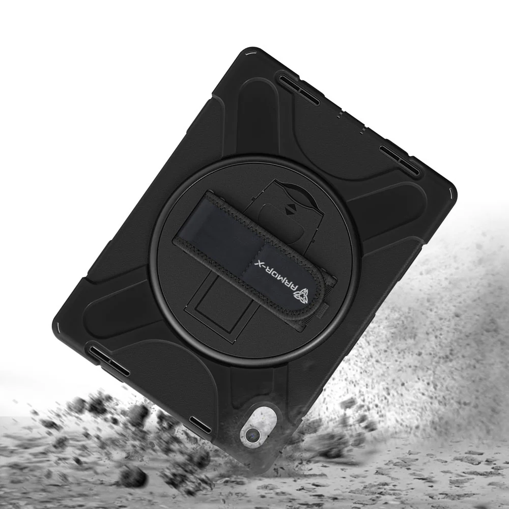JLN-iPad-N5 | iPad 10.9 (10th Gen.) | Ultra 3 layers shockproof rugged case with hand strap and kick-stand - Image 7