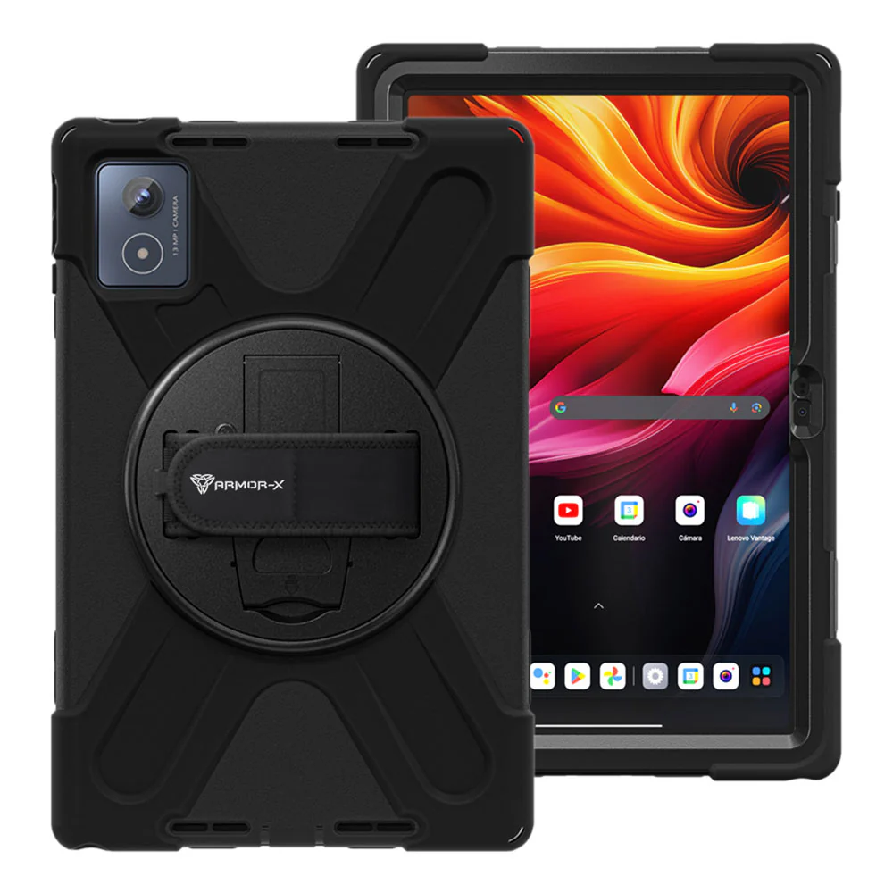 JLN-LN-K11PL | Lenovo Tab K11 Plus TB352 | Ultra 3 layers shockproof rugged case with hand strap & kick-stand - Image 9