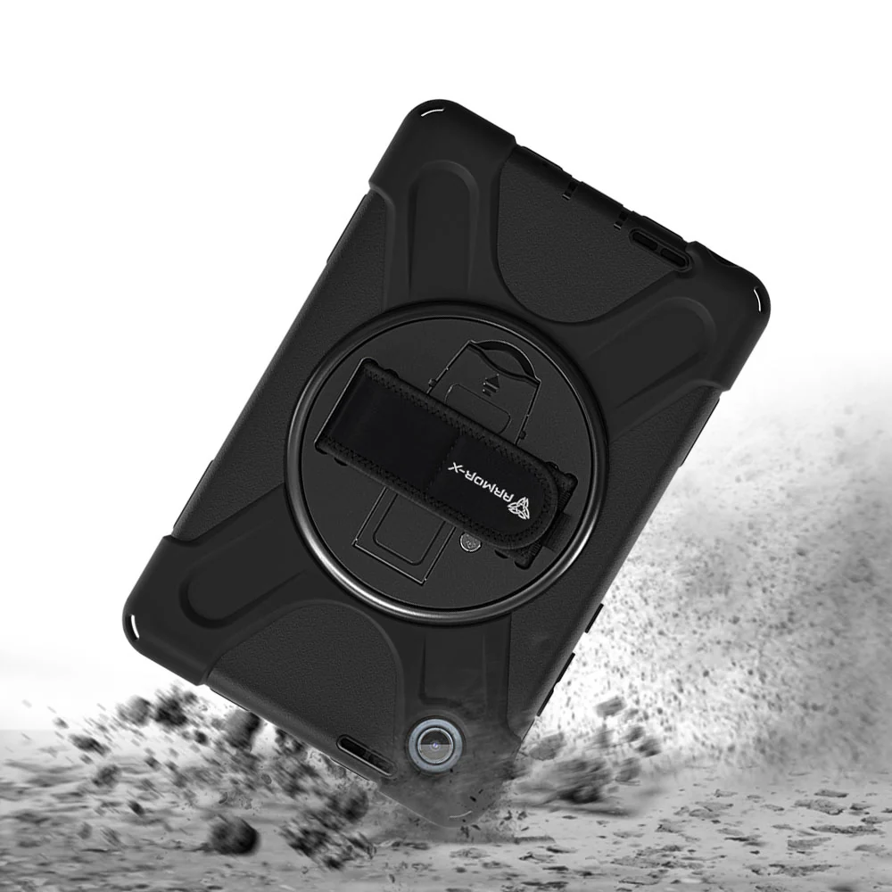 JLN-LN-K9 | Lenovo Tab K9 / Lenovo Tab One TB305 | Ultra 3 layers shockproof rugged case with hand strap & kick-stand - Image 7