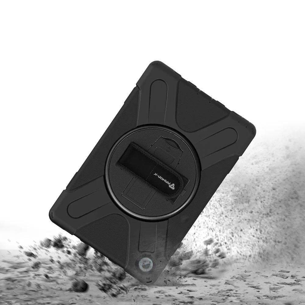 JLN-LN-M10P3 | Lenovo Tab M10 Plus ( Gen3 ) TB125 / TB128 | Ultra 3 layers shockproof rugged case with hand strap & kick-stand - Image 9