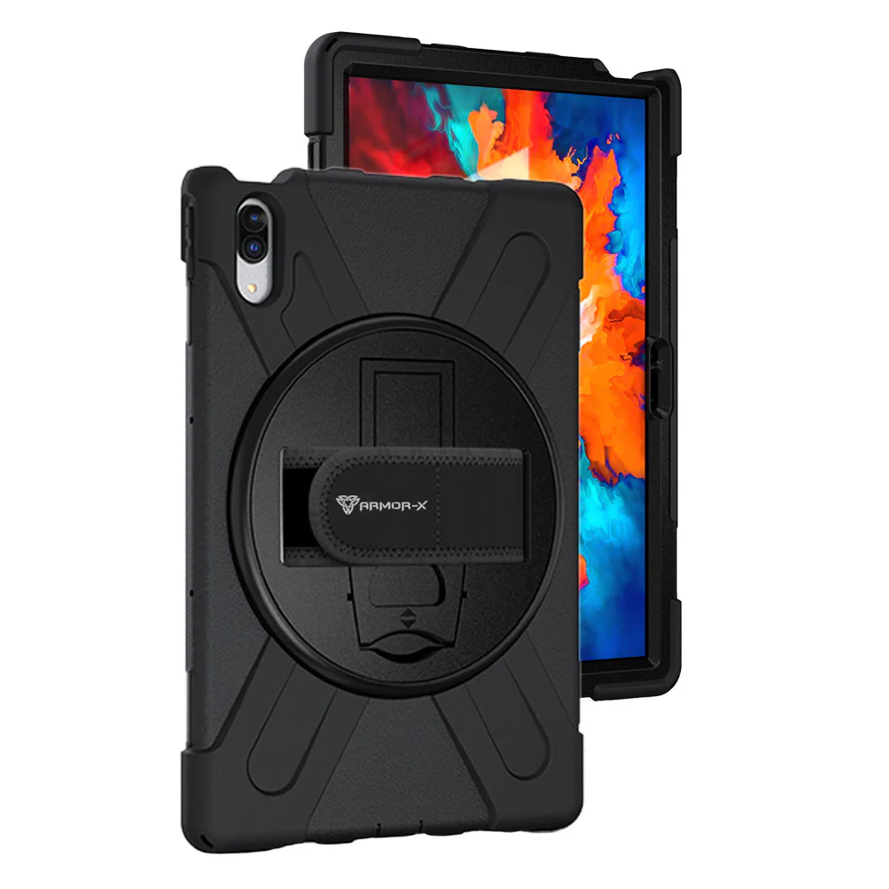 JLN-LN-P11PRO | Lenovo Tab P11 Pro TB-J706 | Ultra 3 layers shockproof rugged case with hand strap & kick-stand