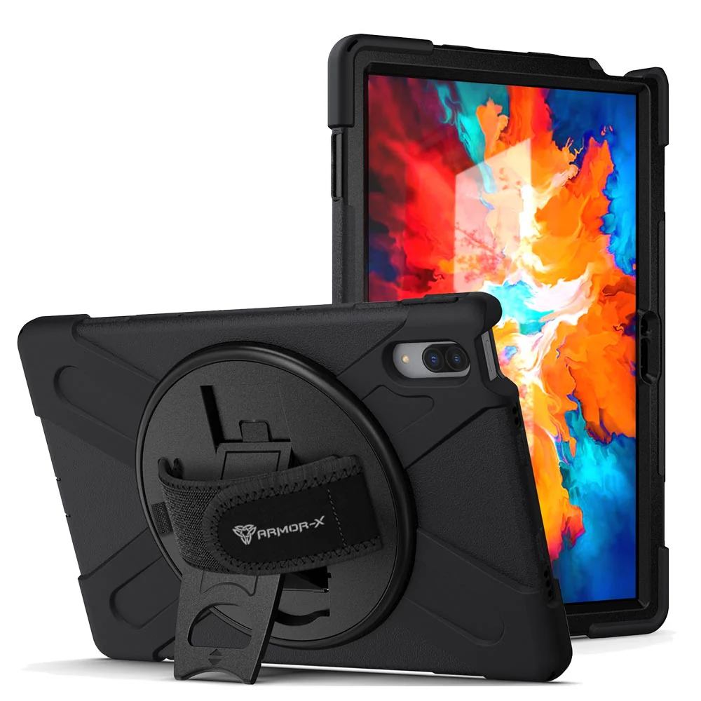 JLN-LN-P11PRO | Lenovo Tab P11 Pro TB-J706 | Ultra 3 layers shockproof rugged case with hand strap & kick-stand - Image 8