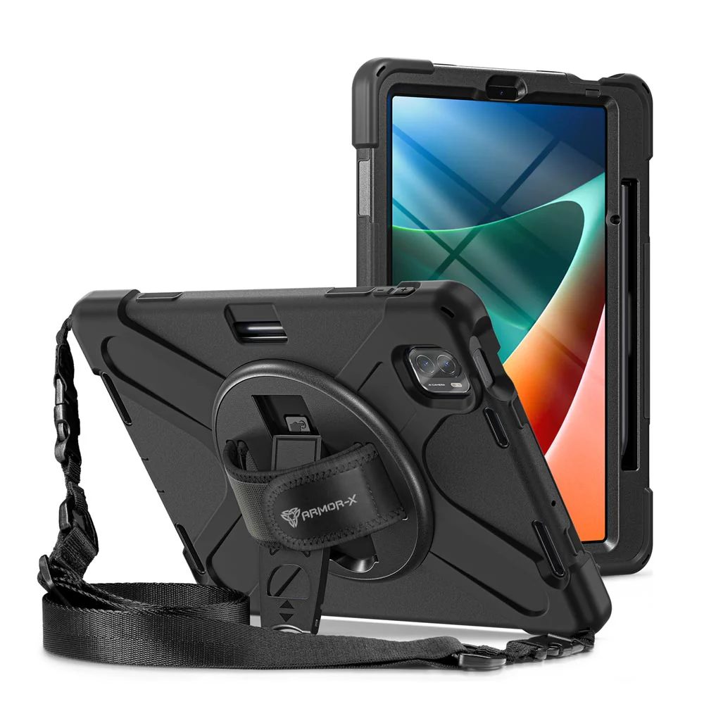 JLN-Mi-PAD5 | Xiaomi Mi Pad 5 / 5 Pro 11" | Ultra 3 layers shockproof rugged case with hand strap and kick-stand - Image 10