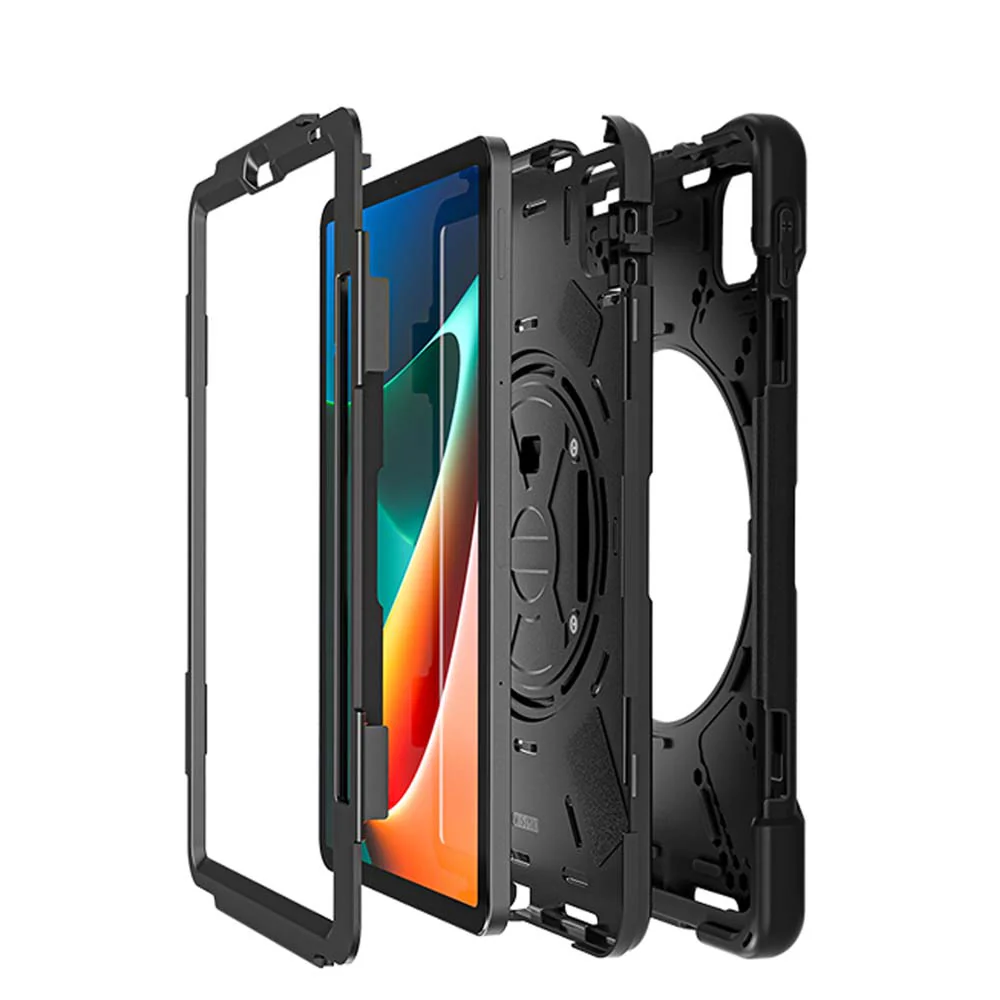 JLN-Mi-PAD5 | Xiaomi Mi Pad 5 / 5 Pro 11" | Ultra 3 layers shockproof rugged case with hand strap and kick-stand - Image 8