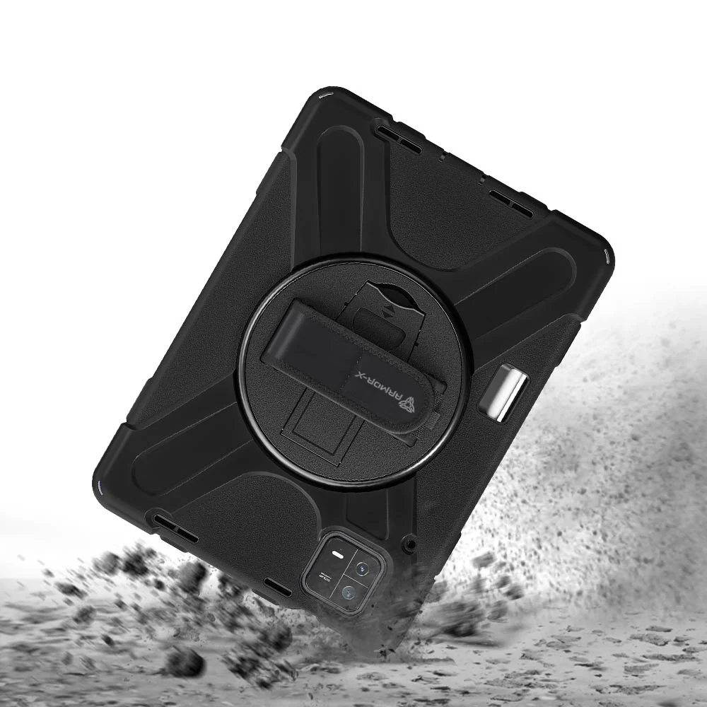 JLN-Mi-PAD6 | Xiaomi Pad 6 / 6 Pro | Ultra 3 layers shockproof rugged case with hand strap and kick-stand - Image 7