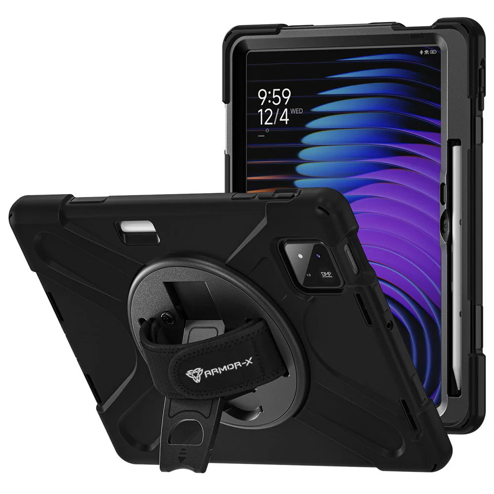 JLN-Mi-PAD7 | Xiaomi Pad 7 / 7 Pro | Ultra 3 layers shockproof rugged case with hand strap and kick-stand