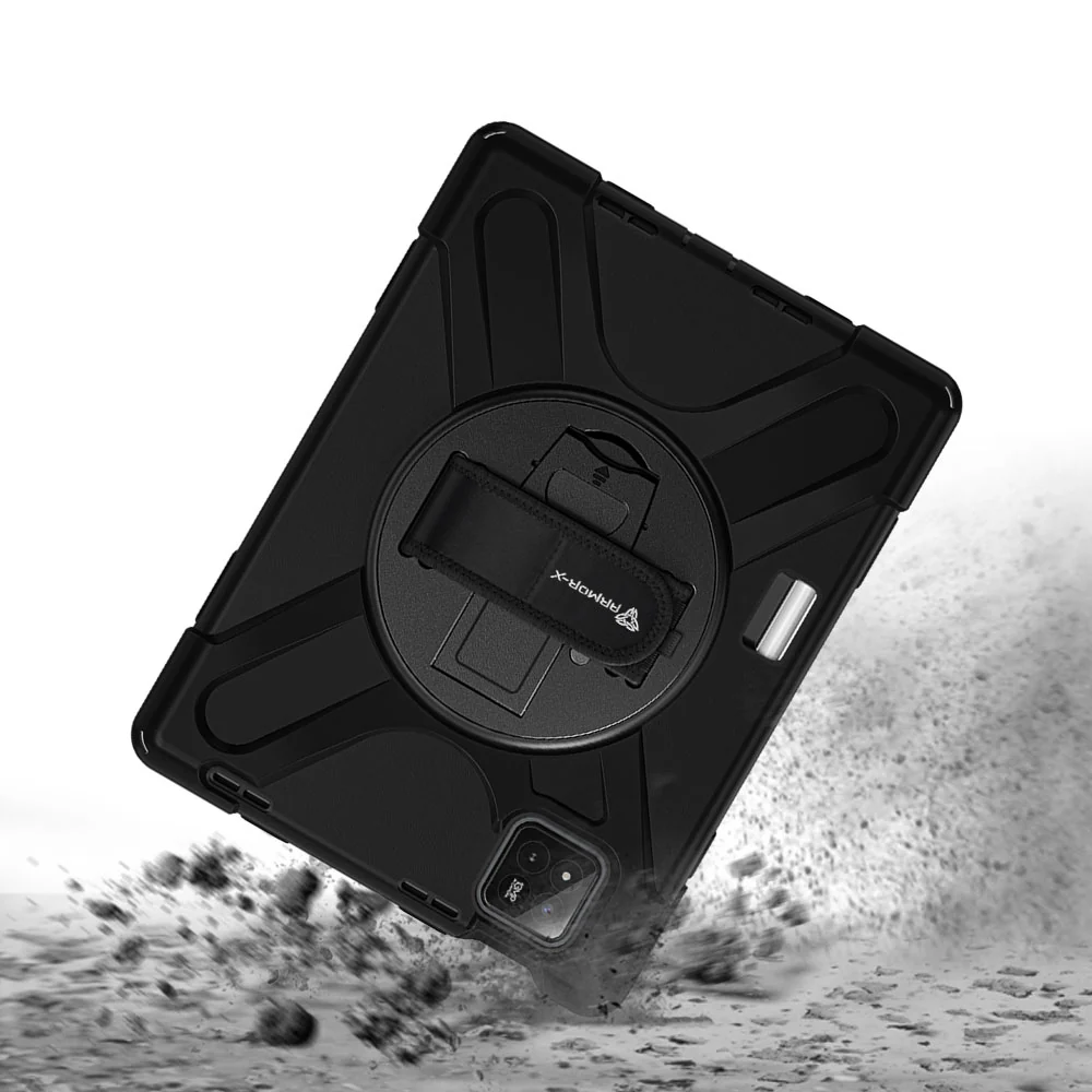 JLN-Mi-PAD7 | Xiaomi Pad 7 / 7 Pro | Ultra 3 layers shockproof rugged case with hand strap and kick-stand - Image 8