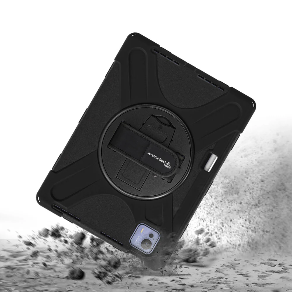 JLN-Mi-PAD7U | Xiaomi Pad 7 Ultra | Ultra 3 layers shockproof rugged case with hand strap and kick-stand - Image 7