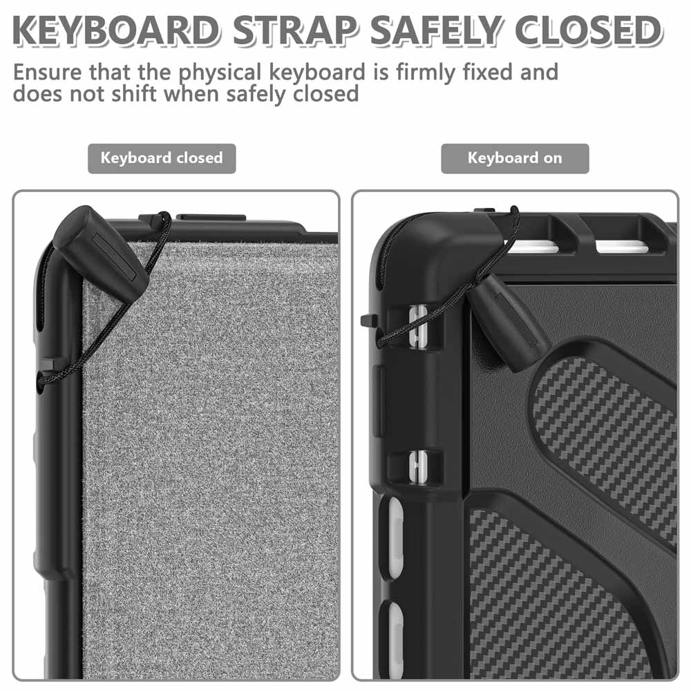 SLN-MS-SFPR8 | Microsoft Surface Pro 8 | Ultra 2 layers shockproof rugged case with hand strap and kick-stand Compatible with keyboard - Image 3