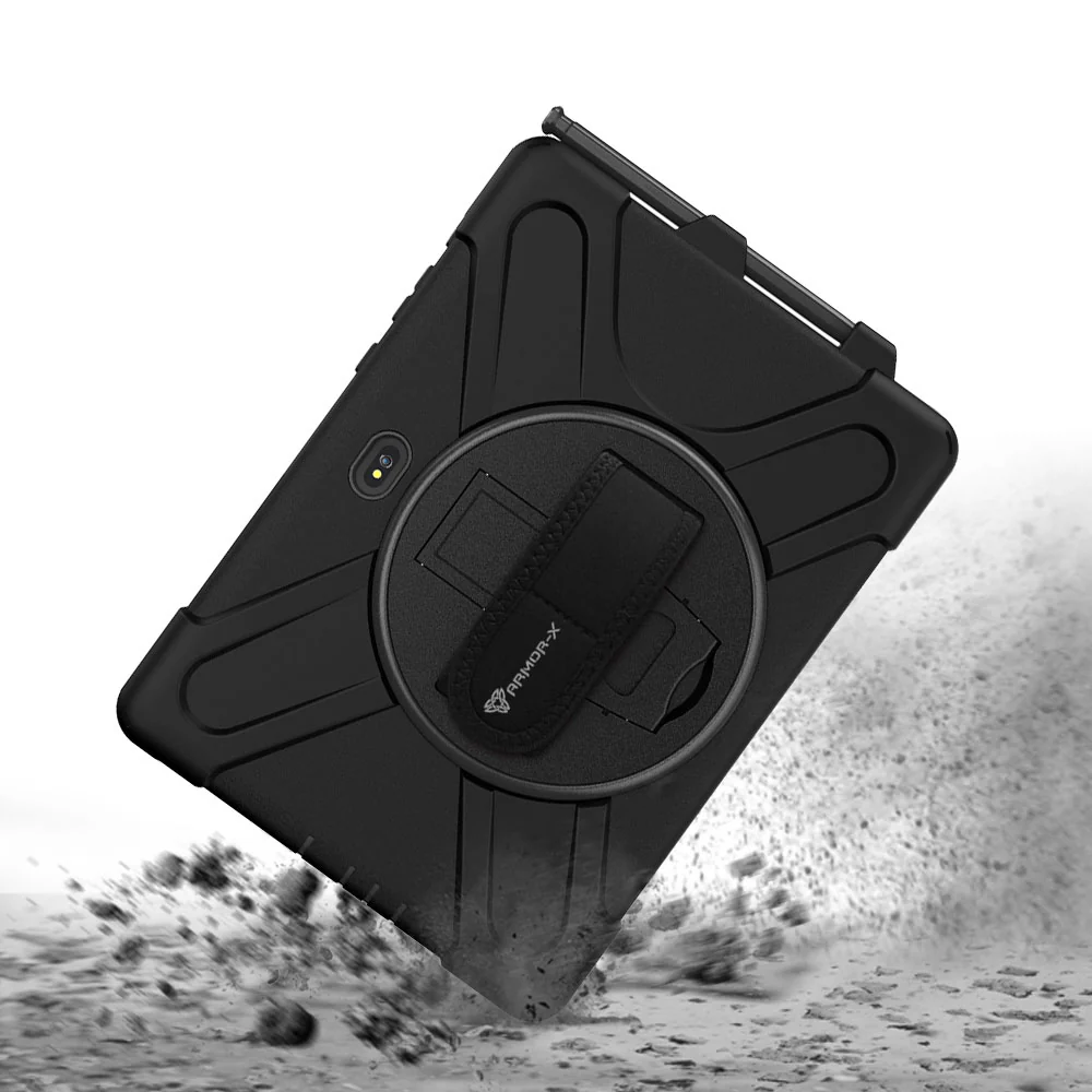 JLN-SS-ACTPR | Samsung Galaxy Tab Active Pro SM-T545 T547 / Active4 Pro SM-T630 T636 DM-638U | Ultra 3 layers shockproof rugged case with hand strap & kick-stand & pen holder - Image 7