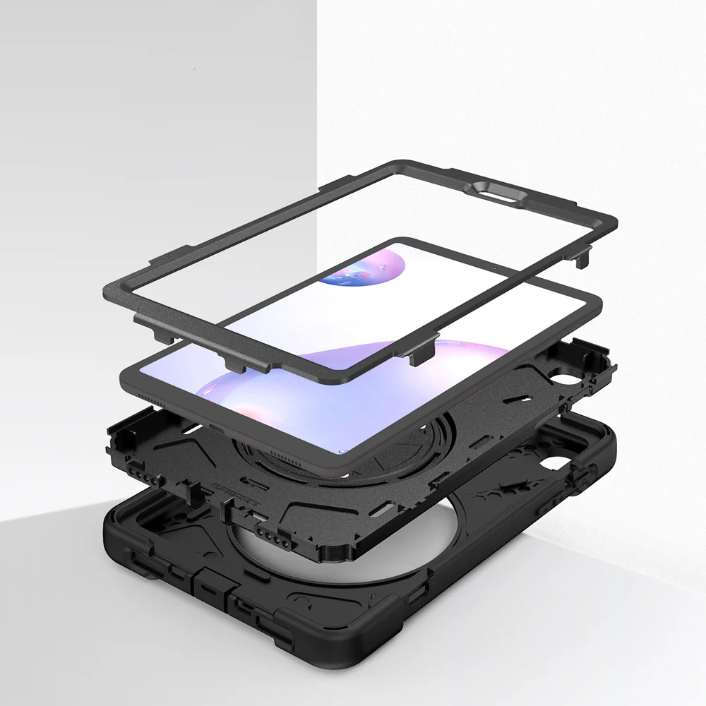 JLN-SS-T307 | Samsung Galaxy Tab A 8.4 (2020) SM-T307 | Ultra 3 layers shockproof rugged case with hand strap and kick-stand - Image 9