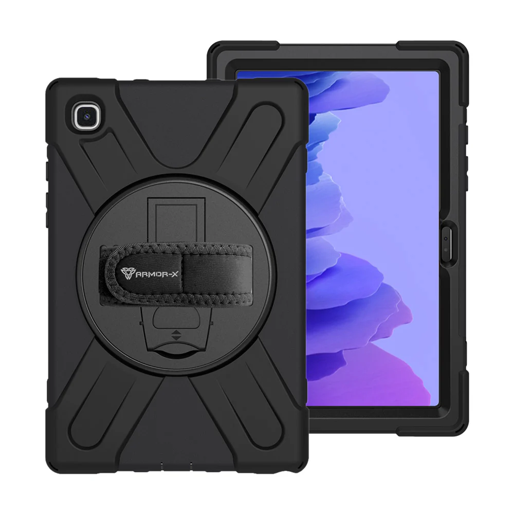 JLN-SS-T500 | Samsung Galaxy Tab A7 10.4 SM-T500 T505 T507 (2020) / A7 10.4 SM-T509 (2022) | Ultra 3 layers shockproof rugged case with hand strap and kick-stand - Image 10