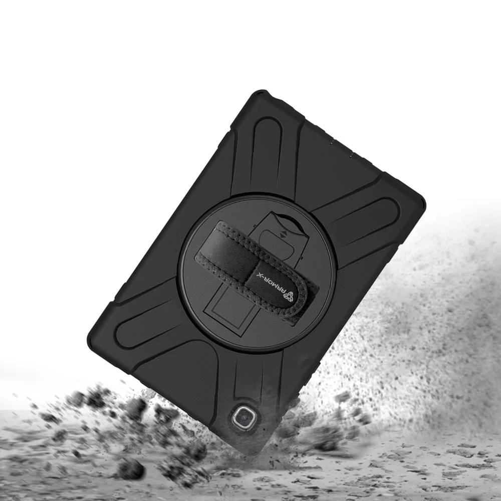 JLN-SS-T500 | Samsung Galaxy Tab A7 10.4 SM-T500 T505 T507 (2020) / A7 10.4 SM-T509 (2022) | Ultra 3 layers shockproof rugged case with hand strap and kick-stand - Image 9