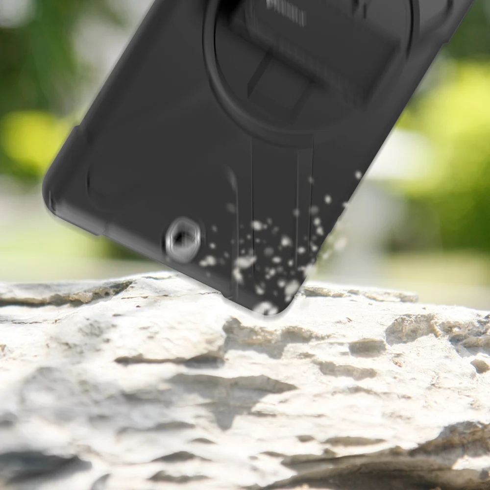 JLN-SS-T550 | Samsung Galaxy Tab A 9.7 T550 T555 | Ultra 3 layers shockproof rugged case with hand strap and kick-stand - Image 8