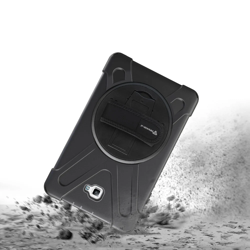 JLN-SS-T580 | Samsung Galaxy Tab A 10.1 (2016) T580 T585 | Ultra 3 layers shockproof rugged case with hand strap and kick-stand - Image 6
