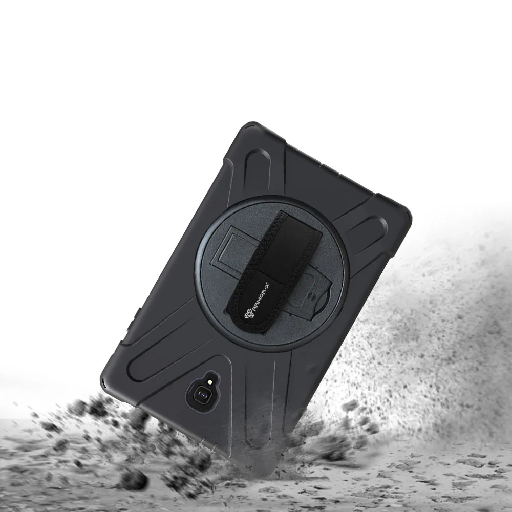 JLN-SS-T590 | Samsung Galaxy Tab A 10.5 2018 T590 T595 | Ultra 3 layers shockproof rugged case with hand strap and kick-stand - Image 7