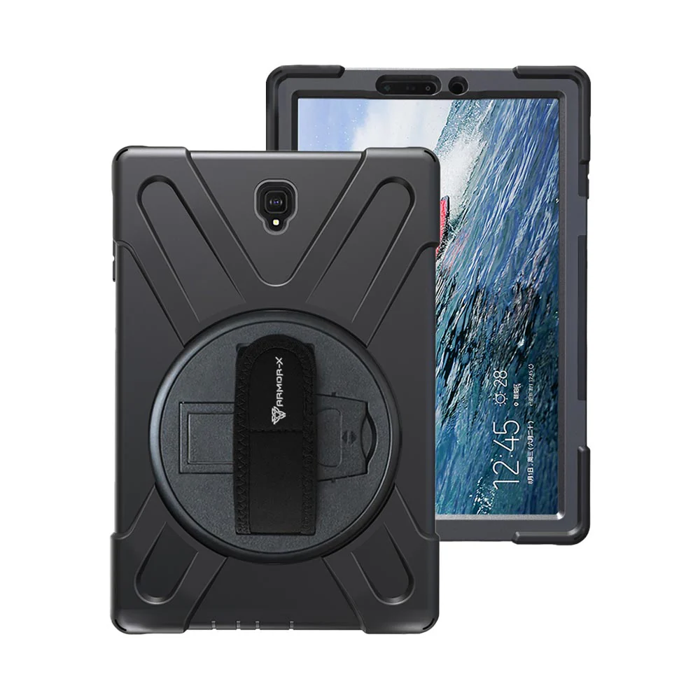 JLN-SS-T830 | Samsung Galaxy Tab S4 10.5 T830 T835 | Ultra 3 layers shockproof rugged case with hand strap and kick-stand - Image 8