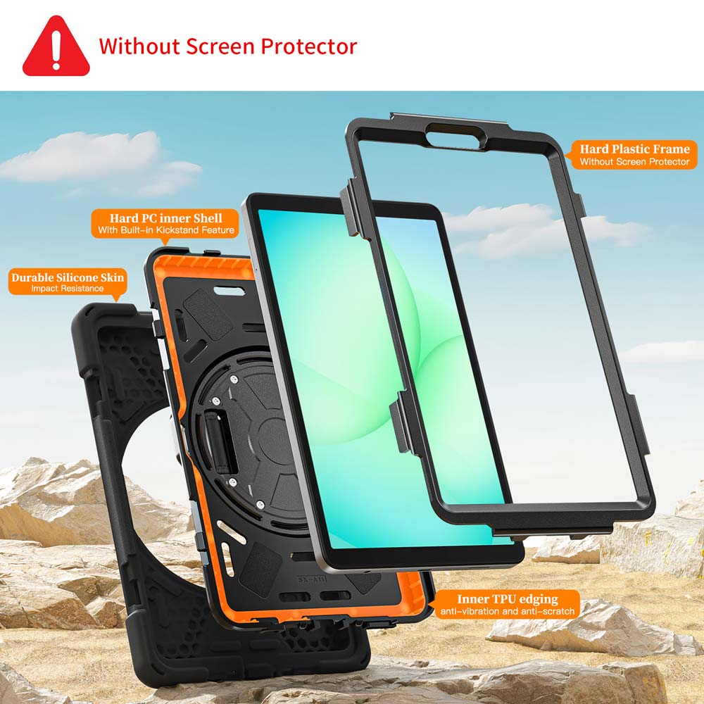 JLN-SS-X135 | Samsung Galaxy Tab A11 ( 8.7" ) SM-X133 / SM-X135 | Ultra 3 layers shockproof rugged case with hand strap and kick-stand - Image 7