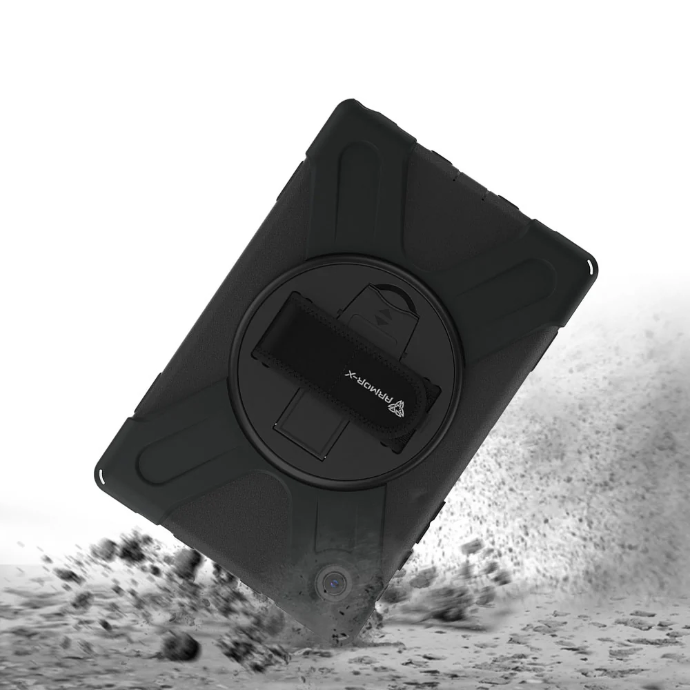 JLN-SS-X205 | Samsung Galaxy Tab A8 SM-X200 / X205 | Ultra 3 layers shockproof rugged case with hand strap and kick-stand - Image 7