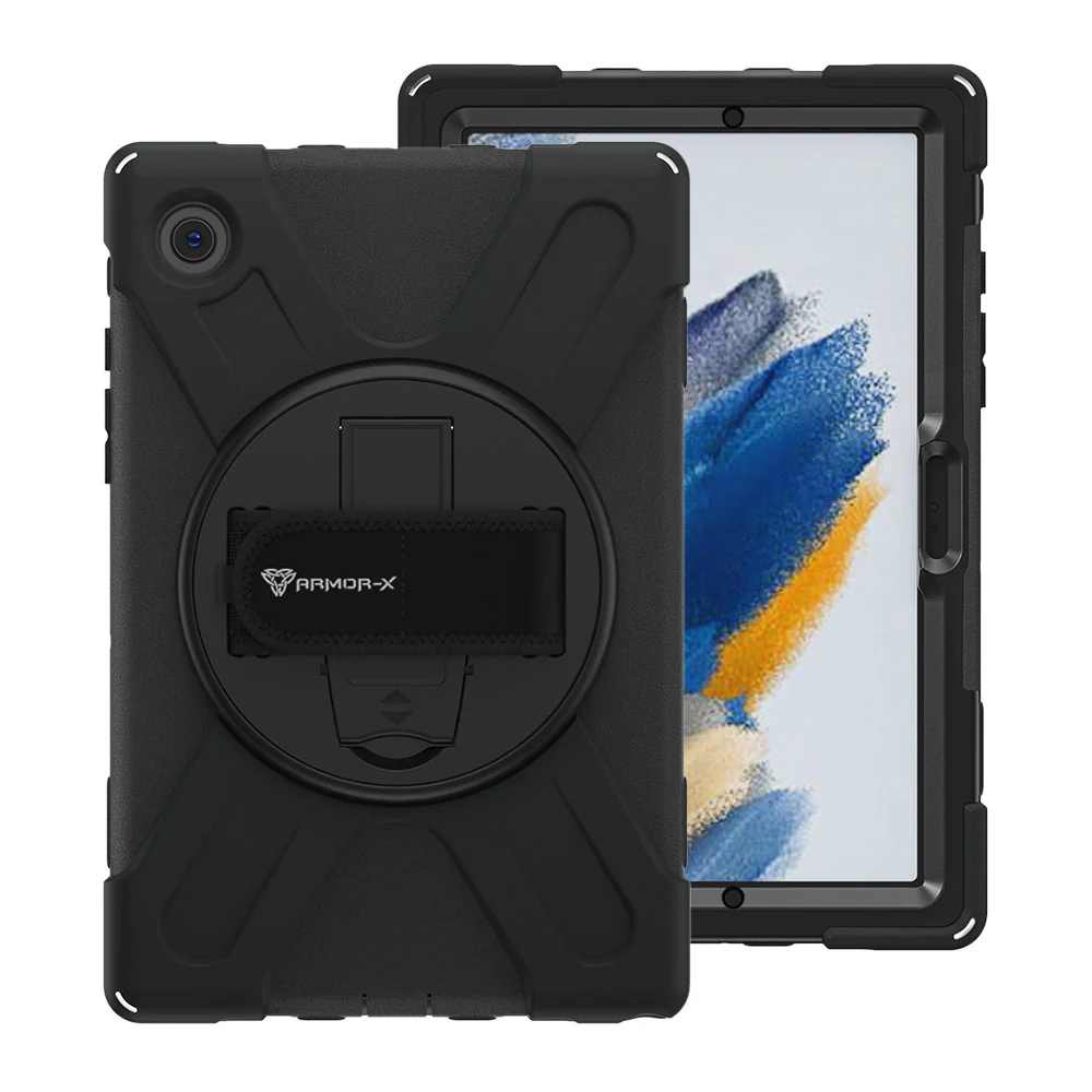 JLN-SS-X205 | Samsung Galaxy Tab A8 SM-X200 / X205 | Ultra 3 layers shockproof rugged case with hand strap and kick-stand - Image 8