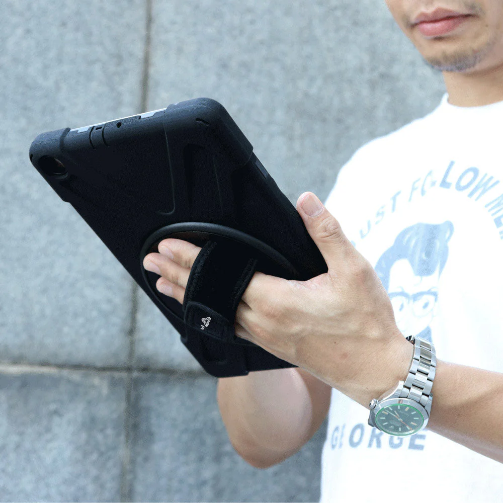 JLN-SS-X710 | Samsung Galaxy Tab S10 FE SM-X520 X526 X528 / S10 Lite SM-X400 X406 | Ultra 3 layers shockproof rugged case with hand strap and kick-stand - Image 4