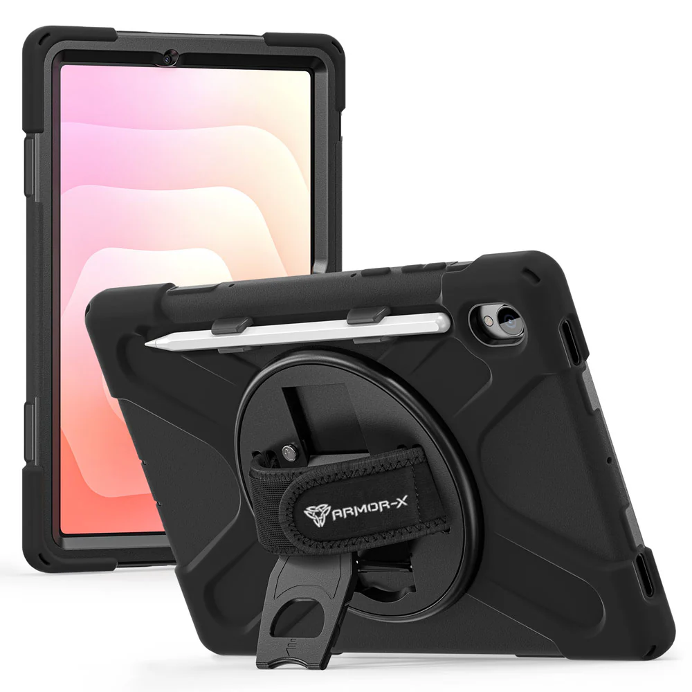 JLN-SS-X730 | Samsung Galaxy Tab S11 SM-X730 / X736 / X738 | Ultra 3 layers shockproof rugged case with hand strap and kick-stand - Image 10