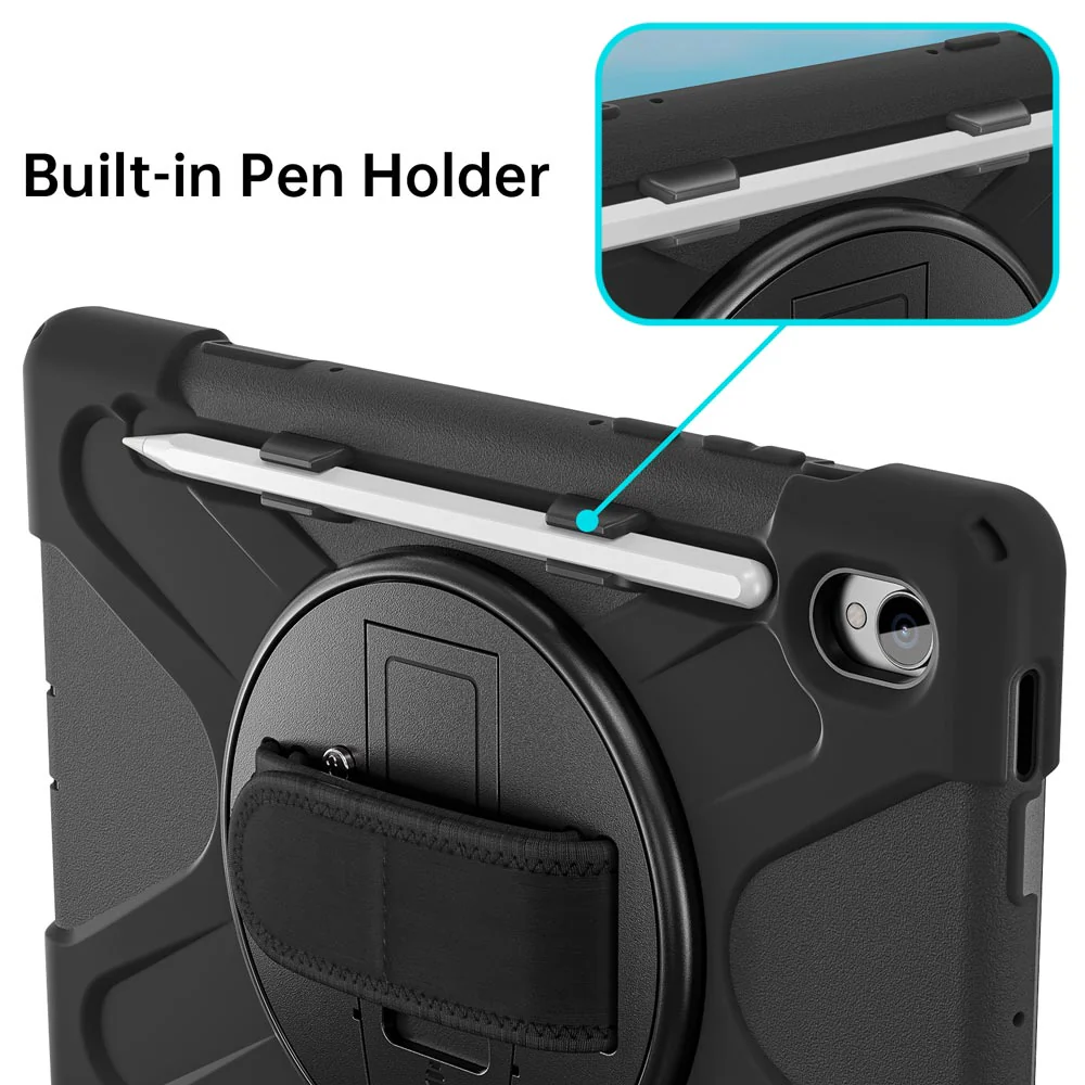 JLN-SS-X730 | Samsung Galaxy Tab S11 SM-X730 / X736 / X738 | Ultra 3 layers shockproof rugged case with hand strap and kick-stand - Image 7